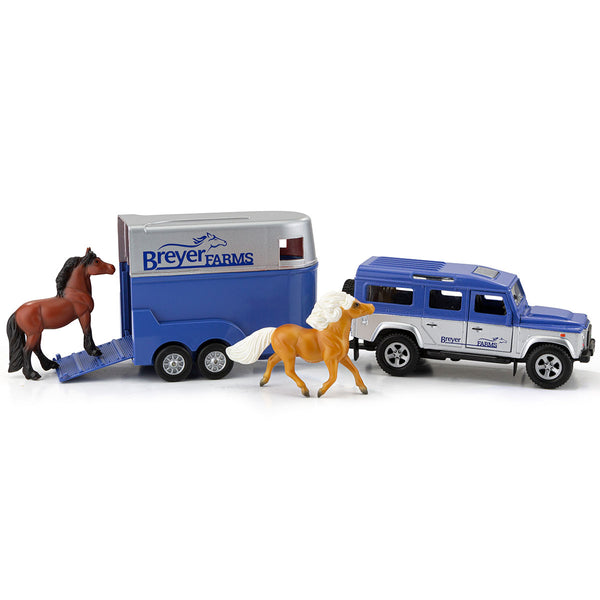 Breyer Farms Land Rover and Tag-A-Long Trailer